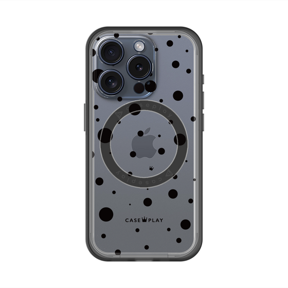 スリムプロテクションプレミアムケース with MagSafe［ Dippin dots Black - ディッピンドッツ ブラック ］