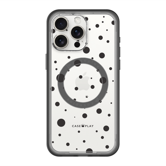 スリムプロテクションプレミアムケース with MagSafe［ Dippin dots Black - ディッピンドッツ ブラック ］
