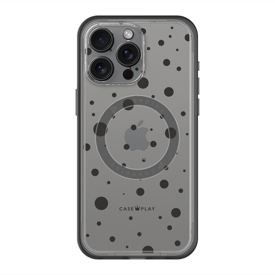 スリムプロテクションプレミアムケース with MagSafe［ Dippin dots Black - ディッピンドッツ ブラック ］