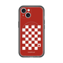 スリムプロテクションプレミアムケース with MagSafe［ Racing checkered flag Red - レーシングチェッカーフラッグ レッド ］