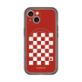 スリムプロテクションプレミアムケース with MagSafe［ Racing checkered flag Red - レーシングチェッカーフラッグ レッド ］