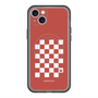 スリムプロテクションプレミアムケース with MagSafe［ Racing checkered flag Red - レーシングチェッカーフラッグ レッド ］