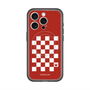 スリムプロテクションプレミアムケース with MagSafe［ Racing checkered flag Red - レーシングチェッカーフラッグ レッド ］