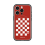 スリムプロテクションプレミアムケース with MagSafe［ Racing checkered flag Red - レーシングチェッカーフラッグ レッド ］