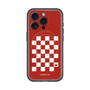 スリムプロテクションプレミアムケース with MagSafe［ Racing checkered flag Red - レーシングチェッカーフラッグ レッド ］