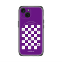 スリムプロテクションプレミアムケース with MagSafe［ Racing checkered flag Purple - レーシングチェッカーフラッグ パープル ］