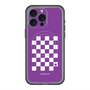 スリムプロテクションプレミアムケース with MagSafe［ Racing checkered flag Purple - レーシングチェッカーフラッグ パープル ］