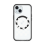 スリムプロテクションプレミアムケース with MagSafe［ Racing checkered flag White - レーシングチェッカーフラッグ ホワイト ］