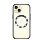 スリムプロテクションプレミアムケース with MagSafe［ Racing checkered flag White - レーシングチェッカーフラッグ ホワイト ］