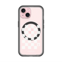 スリムプロテクションプレミアムケース with MagSafe［ Racing checkered flag White - レーシングチェッカーフラッグ ホワイト ］