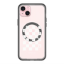 スリムプロテクションプレミアムケース with MagSafe［ Racing checkered flag White - レーシングチェッカーフラッグ ホワイト ］