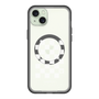 スリムプロテクションプレミアムケース with MagSafe［ Racing checkered flag White - レーシングチェッカーフラッグ ホワイト ］