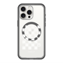 スリムプロテクションプレミアムケース with MagSafe［ Racing checkered flag White - レーシングチェッカーフラッグ ホワイト ］