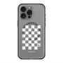 スリムプロテクションプレミアムケース with MagSafe［ Racing checkered flag White - レーシングチェッカーフラッグ ホワイト ］