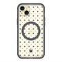 スリムプロテクションプレミアムケース with MagSafe［ CASEPLAY Crown dots Black - ケースプレイ・クラウン・ドッツ ブラック ］