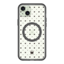 スリムプロテクションプレミアムケース with MagSafe［ CASEPLAY Crown dots Black - ケースプレイ・クラウン・ドッツ ブラック ］
