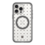 スリムプロテクションプレミアムケース with MagSafe［ CASEPLAY Crown dots Black - ケースプレイ・クラウン・ドッツ ブラック ］