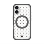 スリムプロテクションプレミアムケース with MagSafe［ CASEPLAY Crown dots Black - ケースプレイ・クラウン・ドッツ ブラック ］