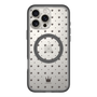 スリムプロテクションプレミアムケース with MagSafe［ CASEPLAY Crown dots Black - ケースプレイ・クラウン・ドッツ ブラック ］