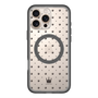 スリムプロテクションプレミアムケース with MagSafe［ CASEPLAY Crown dots Black - ケースプレイ・クラウン・ドッツ ブラック ］