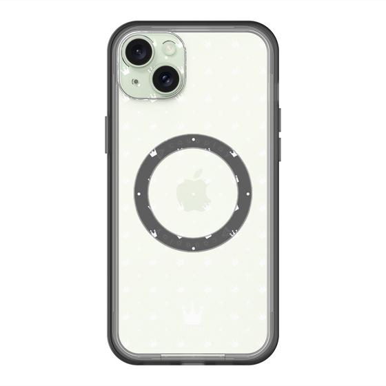 スリムプロテクションプレミアムケース with MagSafe［ CASEPLAY Crown dots White - ケースプレイ・クラウン・ドッツ ホワイト ］
