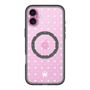スリムプロテクションプレミアムケース with MagSafe［ CASEPLAY Crown dots White - ケースプレイ・クラウン・ドッツ ホワイト ］