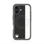 スリムプロテクションプレミアムケース with MagSafe［ CASEPLAY Bi-Colors Black & White - ケースプレイ・バイカラー ブラック＆ホワイト ］