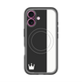 スリムプロテクションプレミアムケース with MagSafe［ CASEPLAY Bi-Colors Black & White - ケースプレイ・バイカラー ブラック＆ホワイト ］