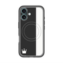 スリムプロテクションプレミアムケース with MagSafe［ CASEPLAY Bi-Colors Black & White - ケースプレイ・バイカラー ブラック＆ホワイト ］