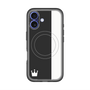 スリムプロテクションプレミアムケース with MagSafe［ CASEPLAY Bi-Colors Black & White - ケースプレイ・バイカラー ブラック＆ホワイト ］