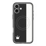 スリムプロテクションプレミアムケース with MagSafe［ CASEPLAY Bi-Colors Black & White - ケースプレイ・バイカラー ブラック＆ホワイト ］