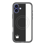 スリムプロテクションプレミアムケース with MagSafe［ CASEPLAY Bi-Colors Black & White - ケースプレイ・バイカラー ブラック＆ホワイト ］