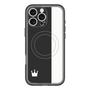 スリムプロテクションプレミアムケース with MagSafe［ CASEPLAY Bi-Colors Black & White - ケースプレイ・バイカラー ブラック＆ホワイト ］