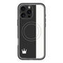 スリムプロテクションプレミアムケース with MagSafe［ CASEPLAY Bi-Colors Black & White - ケースプレイ・バイカラー ブラック＆ホワイト ］