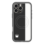 スリムプロテクションプレミアムケース with MagSafe［ CASEPLAY Bi-Colors Black & White - ケースプレイ・バイカラー ブラック＆ホワイト ］