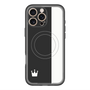 スリムプロテクションプレミアムケース with MagSafe［ CASEPLAY Bi-Colors Black & White - ケースプレイ・バイカラー ブラック＆ホワイト ］