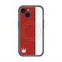 スリムプロテクションプレミアムケース with MagSafe［ CASEPLAY Bi-Colors Red & White - ケースプレイ・バイカラー レッド＆ホワイト ］