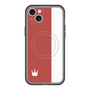スリムプロテクションプレミアムケース with MagSafe［ CASEPLAY Bi-Colors Red & White - ケースプレイ・バイカラー レッド＆ホワイト ］