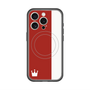スリムプロテクションプレミアムケース with MagSafe［ CASEPLAY Bi-Colors Red & White - ケースプレイ・バイカラー レッド＆ホワイト ］