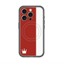 スリムプロテクションプレミアムケース with MagSafe［ CASEPLAY Bi-Colors Red & White - ケースプレイ・バイカラー レッド＆ホワイト ］