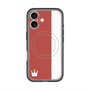 スリムプロテクションプレミアムケース with MagSafe［ CASEPLAY Bi-Colors Red & White - ケースプレイ・バイカラー レッド＆ホワイト ］