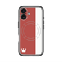 スリムプロテクションプレミアムケース with MagSafe［ CASEPLAY Bi-Colors Red & White - ケースプレイ・バイカラー レッド＆ホワイト ］