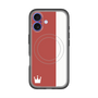 スリムプロテクションプレミアムケース with MagSafe［ CASEPLAY Bi-Colors Red & White - ケースプレイ・バイカラー レッド＆ホワイト ］
