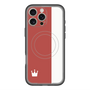スリムプロテクションプレミアムケース with MagSafe［ CASEPLAY Bi-Colors Red & White - ケースプレイ・バイカラー レッド＆ホワイト ］