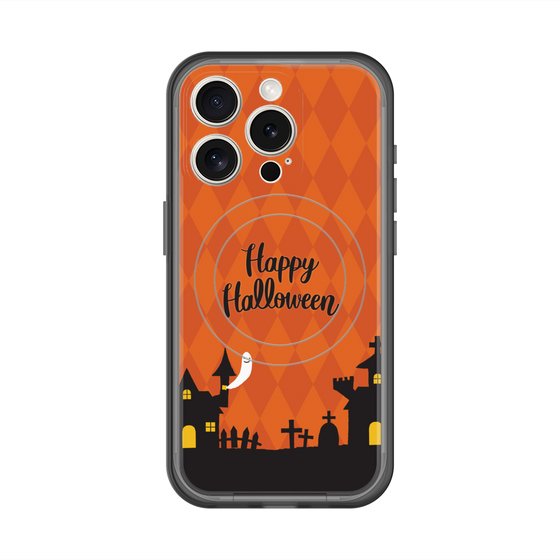 スリムプロテクションプレミアムケース with MagSafe［ Halloween World - Orange ］