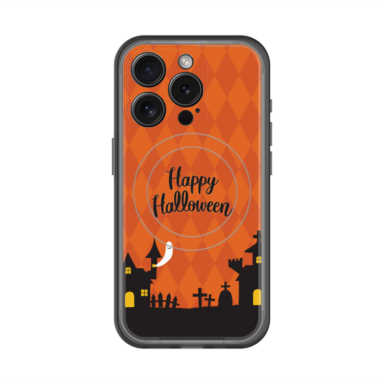 スリムプロテクションプレミアムケース with MagSafe［ Halloween World - Orange ］