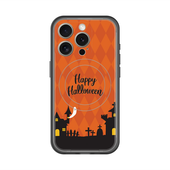 スリムプロテクションプレミアムケース with MagSafe［ Halloween World - Orange ］