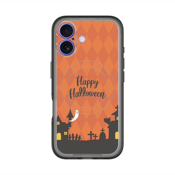 スリムプロテクションプレミアムケース with MagSafe［ Halloween World - Orange ］