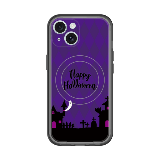 スリムプロテクションプレミアムケース with MagSafe［ Halloween World - Purple ］
