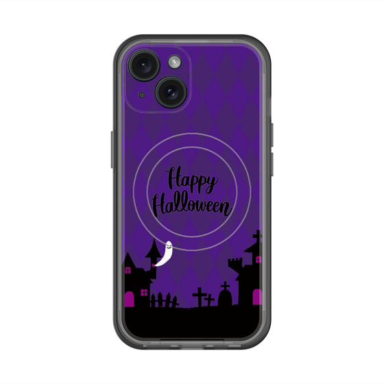スリムプロテクションプレミアムケース with MagSafe［ Halloween World - Purple ］